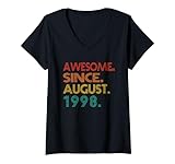 Photo Gallery awesome since august 1998 birth of birthday idea anniversary maglietta con collo a v Photo Gallery awesome since august 1998 birth of birthday idea anniversary maglietta con collo a v