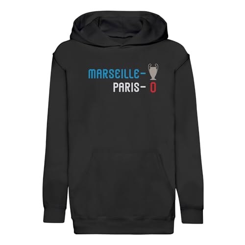 Sweat à capuche enfant Marseille 1 - Paris 0 premium pour jeune supporter de foot
