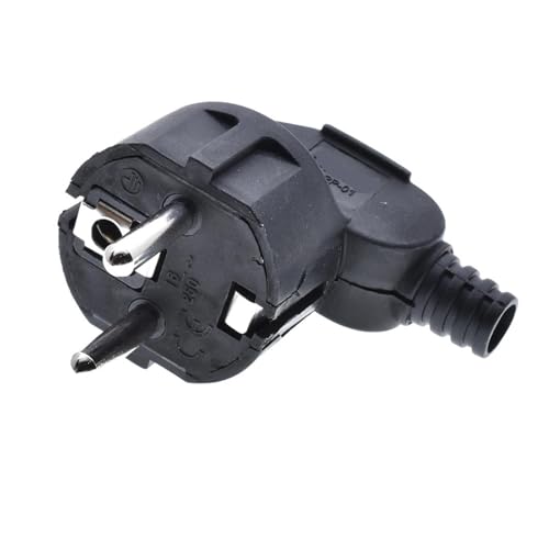 Adaptadores de corriente tipo clavija macho FAPP-01 black de PP resistente 4