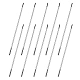 10PCS RC Toy Pushrod Connector Double End Threaded Rod Stainless Steel Rod Linkage for RC Airplane Helicopter Car Boat DIY Model Toy Parts (M2.5X150mm)