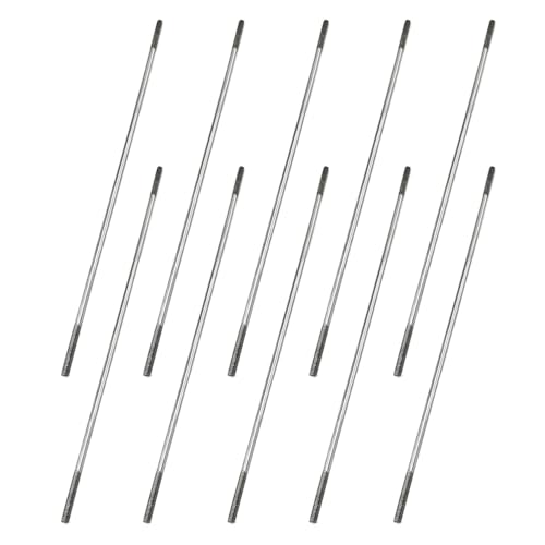 10PCS RC Toy Pushrod Connector Double End Threaded Rod Stainless Steel Rod Linkage for RC Airplane Helicopter Car Boat DIY Model Toy Parts (M2.5X150mm)