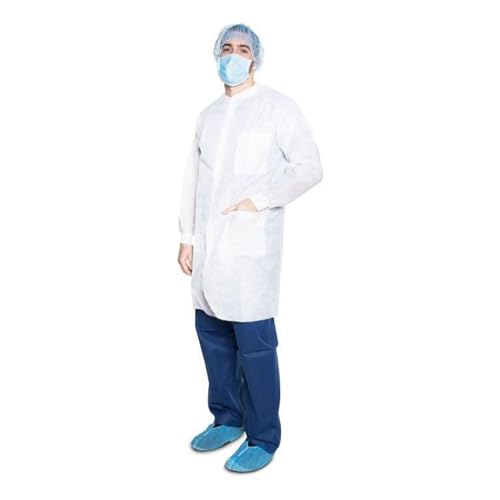 Cellucap 6512EBHLXXXXX - Disp Lab Coat PP Blue 5XL PK50