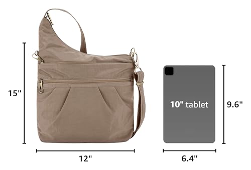 Image of Travelon Anti-Theft Signature 3 Compartment Crossbody Bag