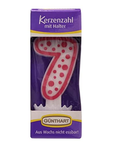 Günthart Números de velas de cera número 7