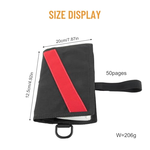 Carnet de notes de plongée étanche et rechargeable avec feuilles en ardoise