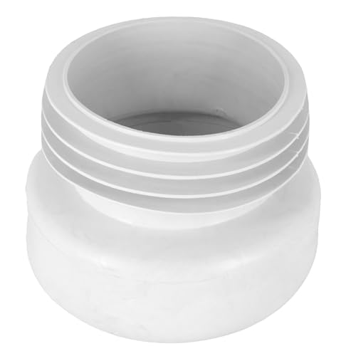 KNM TRADE Manguito de goma 110 mm blanco para tuberías de alcantarillado – Pieza de transición recta – Junta flexible de goma – Montaje sin herramientas