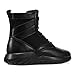 Soulsfeng Casual High Top Shoes for Men Size 5 Lace Up Sports Boots Sneakers for Indoor Outdoor All Black Booties for Women 6.5