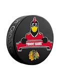 Tommy Hawk Blackhawks Mascot Officially Licensed Hockey Puck