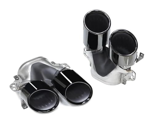 Silenciadores de escape para Mercedes Clase A W177 A200 sistema cuádruple negro estilo A45