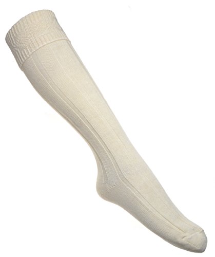 Ladies Warm Wool Blend KNEE HIGH Socks Cream