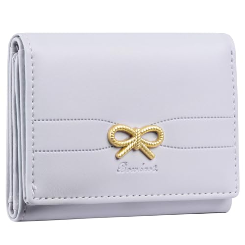 SENDEFN Geldbörse Damen, Trifold Kleines Portemonnaie Damen, Kleine Geldbeutel mit RFID Blockierung, Portmonee mit 7 Kartenfächern und 1 ID Fenster