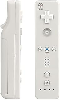 JJN Wii Remote Controller, Wii Controllers, Replacement Remote Game Controller for Nintendo Wii/Wii U, with Silicone Case and Wrist Strap (White)