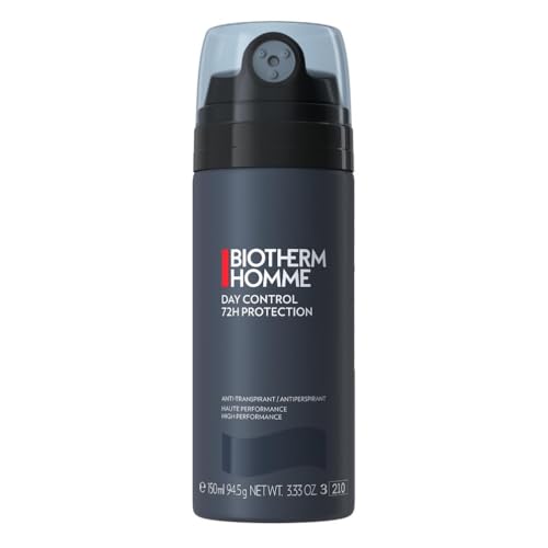 Biotherm Homme, Day Control, Déodorant 72H pour Homme, Pour Tous Types de Peau Même Sensibles, Contient du Sel d'Aluminium & de la Perlite, Protège des Odeurs & de la Transpiration, 150 ml