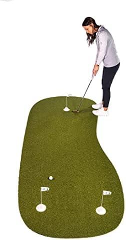 SYNLawn Precision Putt Golf Putting Green - Outdoor-Indoor Putting Mat with Natural Grass Feel & True Ball Roll - Deluxe Golf Training Mat for Year-Round Putting Practice - (4’ x 10’)