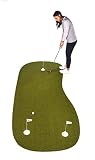 SYNLawn Precision Putt Golf Putting Green - Outdoor-Indoor Putting Mat with Natural Grass Feel & Tru