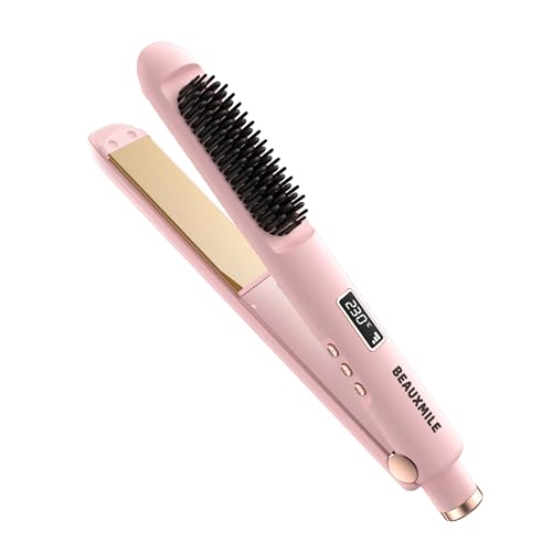 Plancha de pelo 2 en 1 con peine, 30+ temperaturas miniatura 1