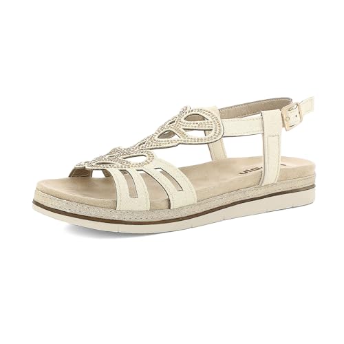 inblu Sandali Donna Con Cinturino Regolabile E Brillantini, Morbido Plantare