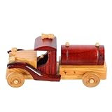 Décoration industrielle pour la maison : avec sa forme de voiture réaliste et son style rustique, cet ornement en bois en forme de voiture est à la fois créatif et décoratif. voitures miniatures classiques