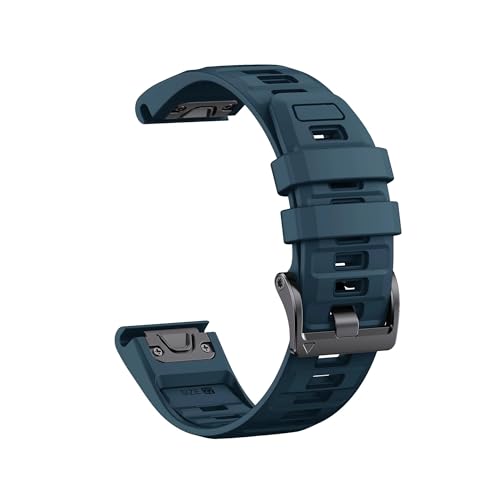 22 26mm�J���[�_��V���J�Q���N�C�b�N�t�B�b�g�x���g�ɓK������Garmin Fenix 8 47 51mm 5X Plus 6 6 Pro 7 Pro Instinct(Navy blue,26mm)