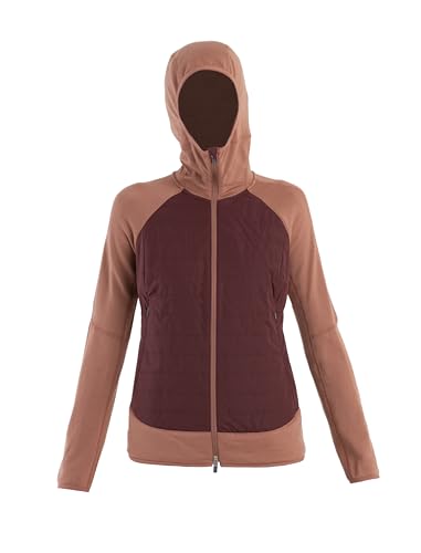 icebreaker Women's Quantum Hybrid Long Sleeve Full-Zip Hooded Jacket