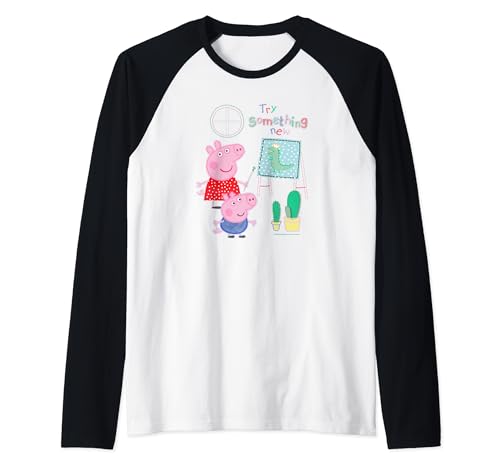 Peppa Pig T-shirt de Baseball Raglan Enfant Imprimé Graphique Coloré