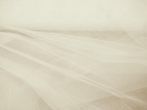 1 Metre marfil (crema, de color blanco mate e) ligera con función atril y de punta plana tul Veil tela para tutú red Ultra Material de malla que un pez depredador resista cabeza y velo de tela para vestido color luz rollo de tul red de punta plana Red Cover