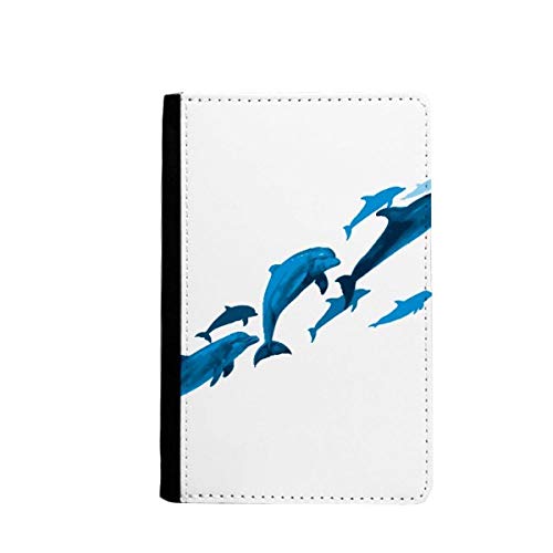 Porte-monnaie dauphins et protège passeport étui de voyage pour carte bancaire