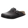 Birkenstock BB129-42 Super Grip Professional Boston Slip-Resistant Clogs | Black | Size 42EU / 8UK & Portwest C738 Mens Mesh Air Pro Chef Jacket - Slim Fit Short Sleeve Workwear White, Medium #1
