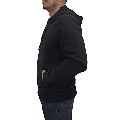 Jaqueta De Moletom Peluciado Masculina Básica Com Capuz