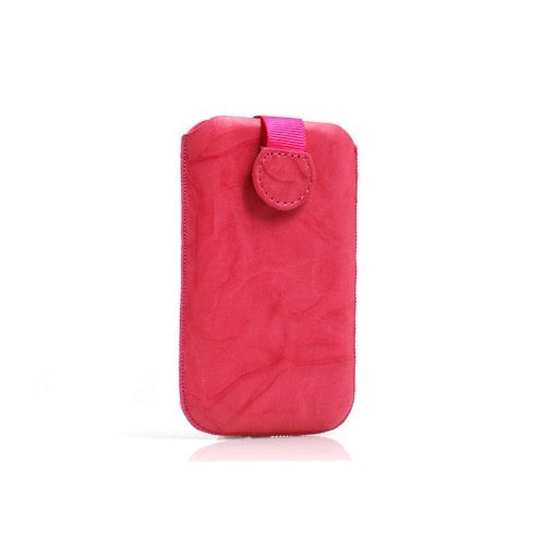 System-S Pink Leather Sleeve Case for Samsung S3110 S7350 S8300 Ultra Touch SGH-D900 SGH-E900 SGH-J600 SGH-L760 SGH-U600 SGH-U900 Soul SGH-X660 SGH-X820