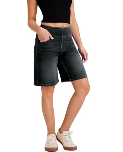Bermuda femme denim casual idéal pour sorties et entraînements