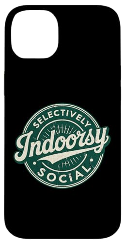 Indoorsy Selectively Social �r���e�[�W ���Љ�I �����I �X�}�z�P�[�X iPhone 14 Plus �p