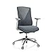 Produktbild hjh OFFICE 740007 Profi Bürostuhl PAPIL PRO Stoff/Netz Grau Drehstuhl ergonomisch, Armlehnen verstellbar, Design-Rücken