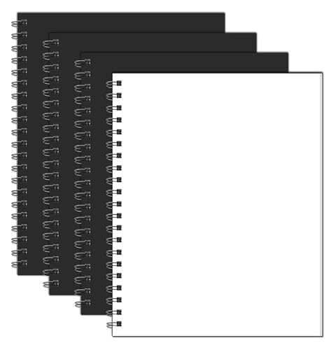 Cahier à spirale de 4 pièces pour organiser votre bureau et vos projets d'écriture
