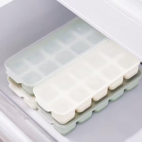 Image of IKEA SPJUTROCKA Ice Cube Tray with Tray, Multicolor - 2 Pack