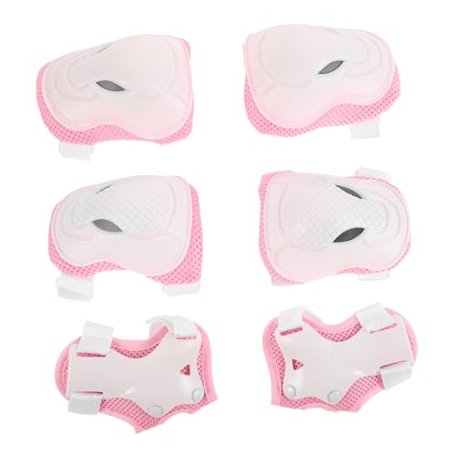 Abaodam Roller Skating Cycling Safety Gear Set 6pcs Kit Elbow Wrist Knee Pads for Boys and Girls Comfortable Protective Gear