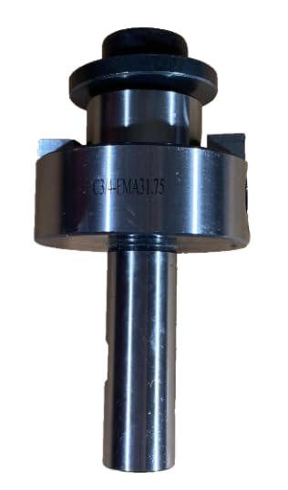 3/4 Inch Straight Shank Face Mill Arbor, 1.25 Inch Pilot, 1" Body Length, Steel Construction for Milling Machines