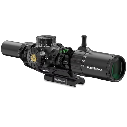 WestHunter Optics HD GEN2 1-10x24 IR LPVO Riflescope | Picatinny Shooting Kit