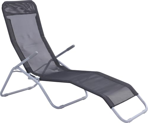 Trend Line Sonnenliege Stahl-Gestell Gartenliege Relaxliege Bäderliege...