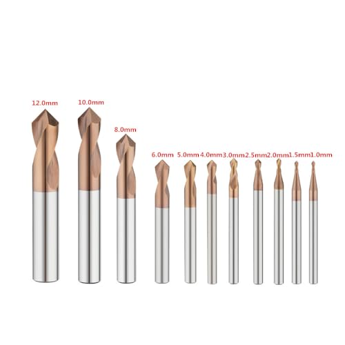Image of Spot Drill Carbide Center Bit 90 1.0~12.0mm Steel HRC55 Chamfer Location Prepare Guide Pilot Hole CNC Machine Tool SGR Series 11PCS