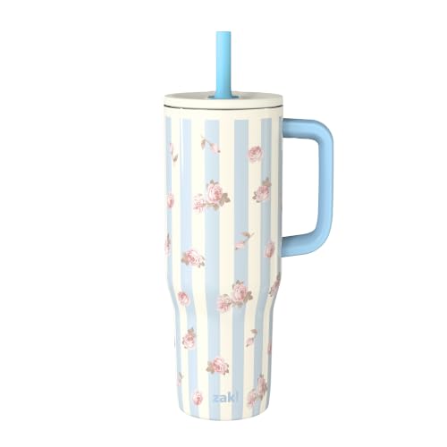 Image of Zak Designs Royal Rose 30 oz Spill-Proof Insulated Travel Tumbler