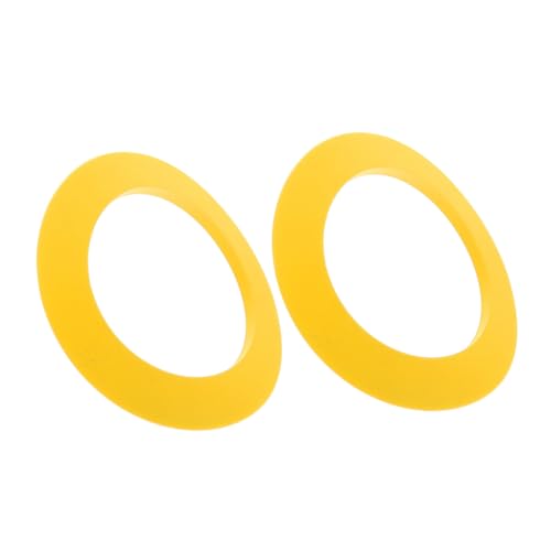 Toyvian 2個ゴルフ練習用製パターカップ 耐久性 の移動式ターゲットリング 室内外対応で精向上トレーニングに