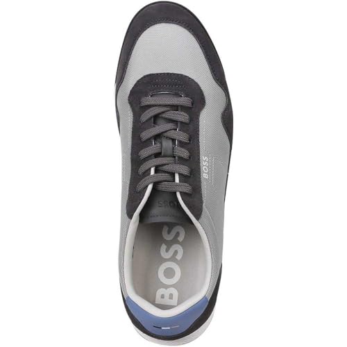 Image of BOSS Men's Titanium SL sdtxny Trainers Made of Various Materials with Suede Details and Lacing Size