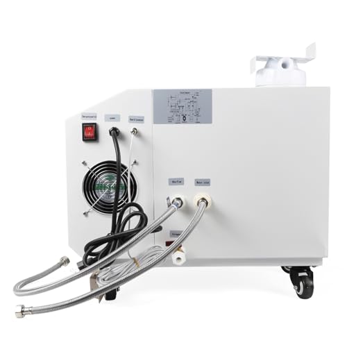 Gbonklong Stainless Steel Ultrasonic Industrial Humidifier, 300W AC110V 3kg/h Large Volume 30-60? Agricultural Humidifier with Humidity Control System for Workshop Warehouse Vegetable Fresh