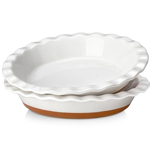 MALACASA Ceramic Pie Pan Set
