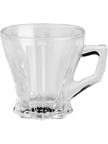 Image of Transparent Glass Coffee, Tea Cup /Mug Model No- B13, Pack of 2