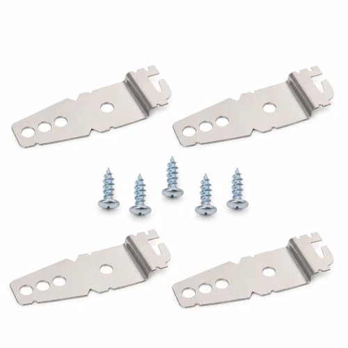 4-Pack Dishwasher Mounting Bracket with Screws | Stainless Steel | Replaces 8269145 WP8269145 WP8269145VP | Fits Most Standard Under-Counter Dishwashers