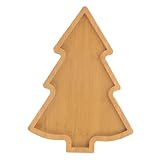 Alipis palet de madera platos bandeja para servir el árbol de navidad servicio vajilla rústico bufé placas de aperitivo navidad plato para servir platillos cuenco de aperitivo Caqui