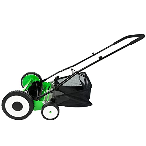 Durostar 16" 5-Blade Height Adjustable Push Reel Mower #TOP4