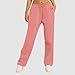 Wide Leg Sweatpants Women Fashion Plus Size Baggy Sweat Pants Drawstring High Waist Casual Lounge Trousers Winter Clothes,Watermelon Red Womens Winter Clothes L